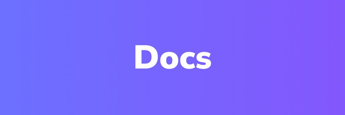 New docs are now live!