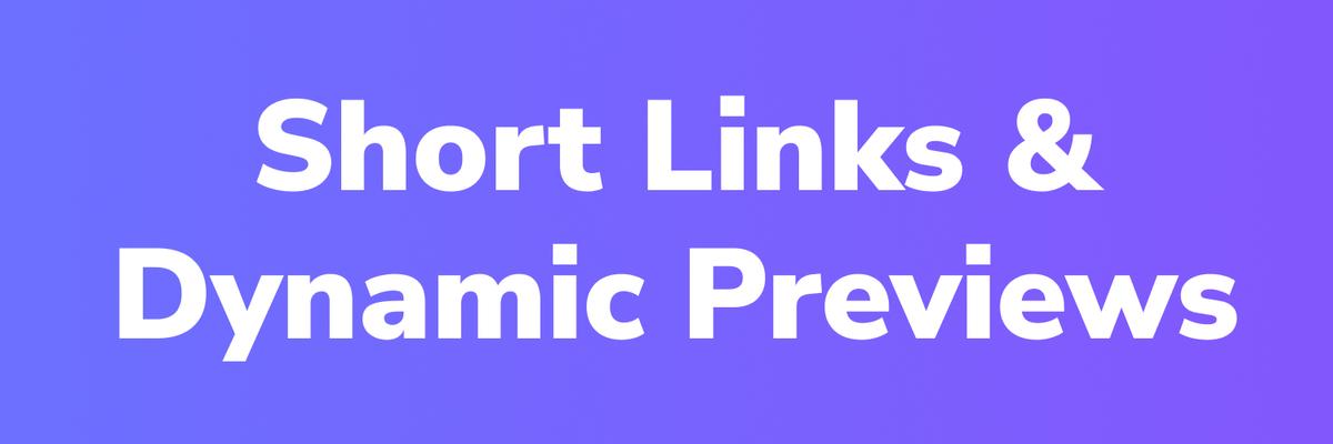 Short-urls with tip.new and better link previews